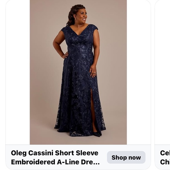 Elegant Navy Floral Maxi Dress - Picture 4 of 7